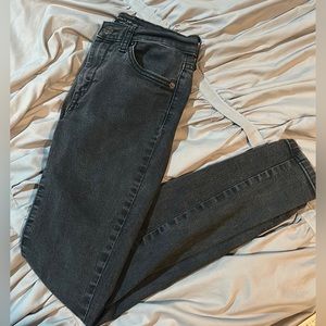 Banana Republic Black High Rise Petite Skinny Jeans